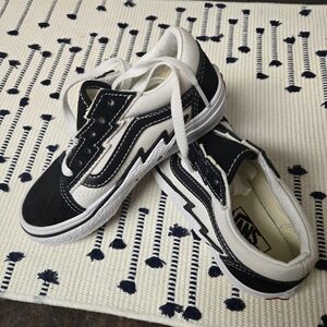Vans Kids Black and White Sneakers